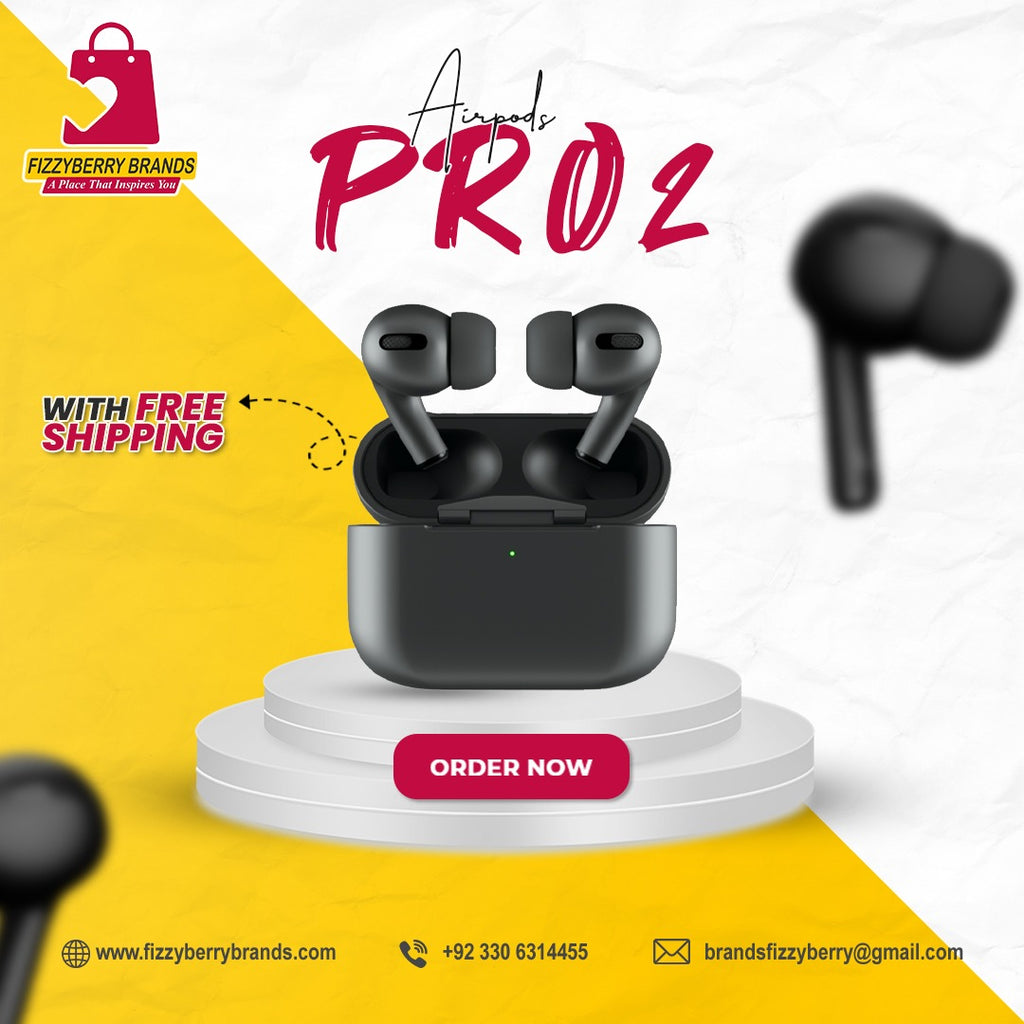 Apple AirPods Pro 2 – Next-Gen Wireless Sound Experience-FIZZYBERRY BRANDS