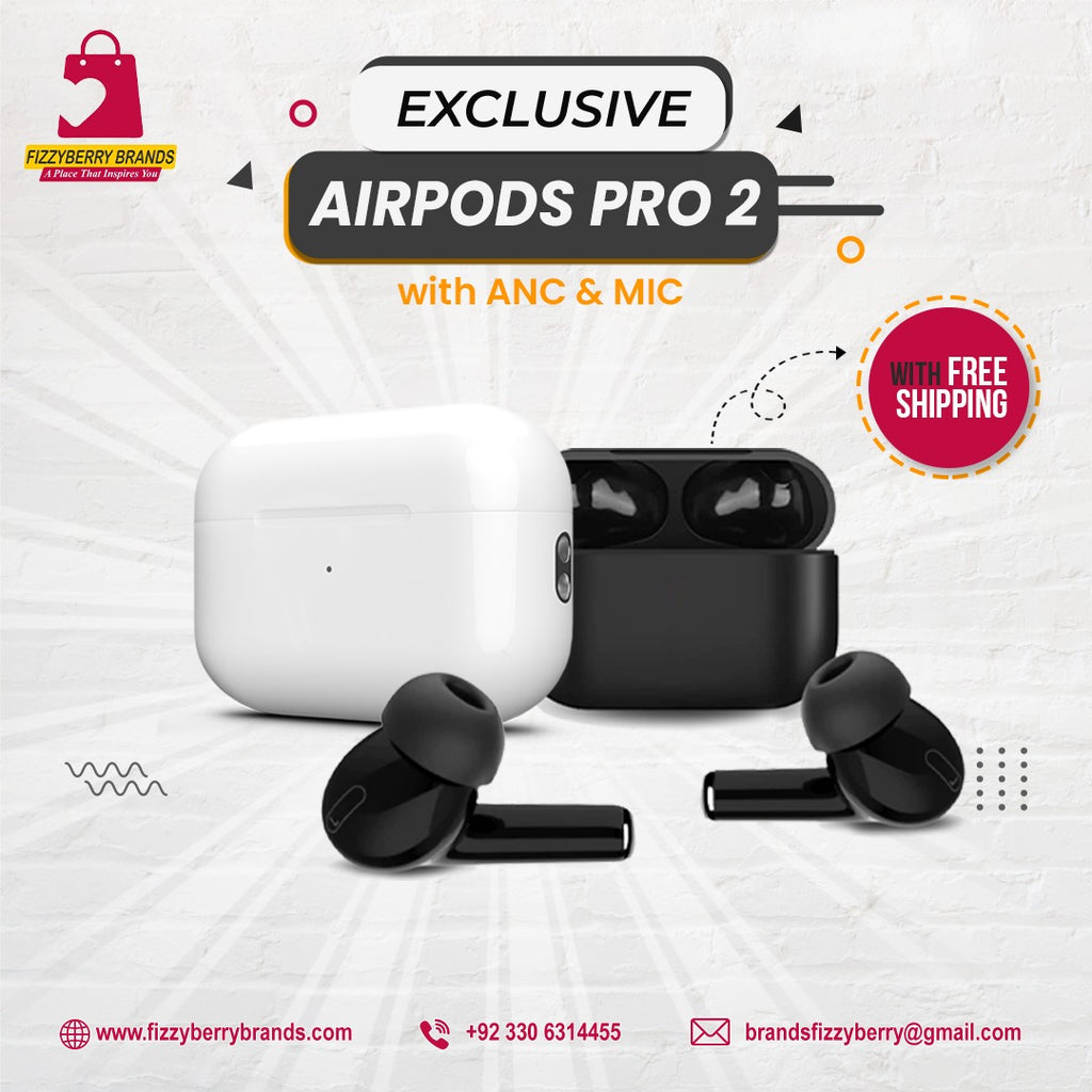 Apple AirPods Pro 2 – Next-Gen Wireless Sound Experience-FIZZYBERRY BRANDS