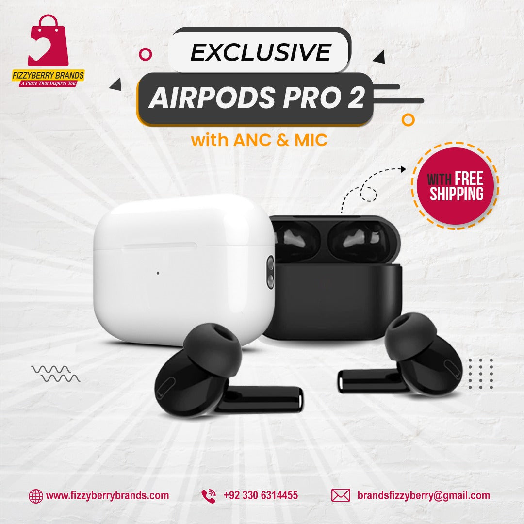 Apple AirPods Pro 2 – Next-Gen Wireless Sound Experience-FIZZYBERRY BRANDS