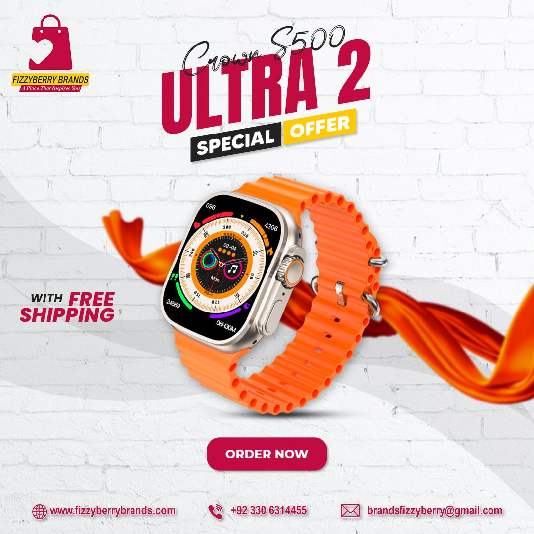 Ultra 2 Smart Watch by FizzyBerry – Style Meets Innovation