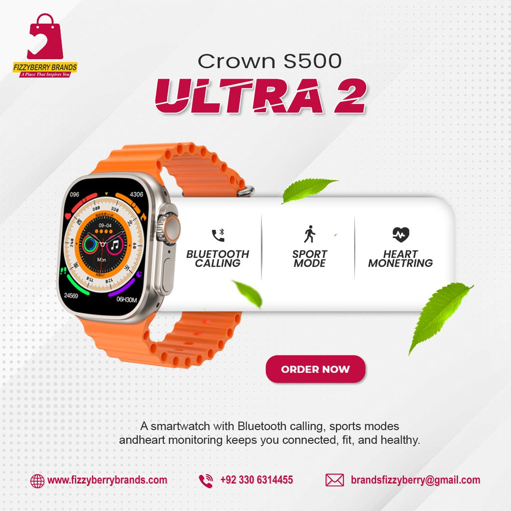 Ultra 2 Smart Watch by FizzyBerry – Style Meets Innovation