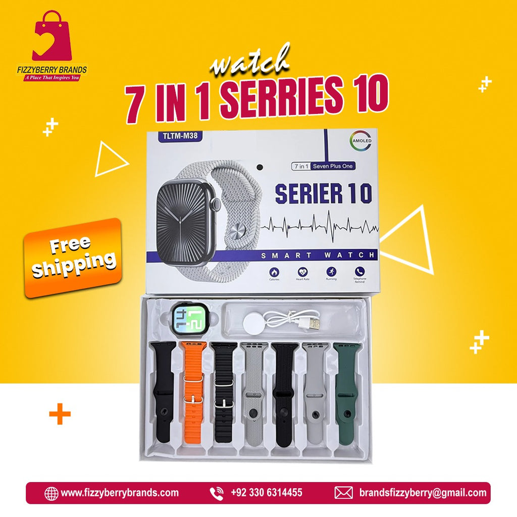 Smart watch Series 10 7 in 1. One Watch. Seven Styles. Endless Possibilities 💫 - FIZZYBERRY BRANDS