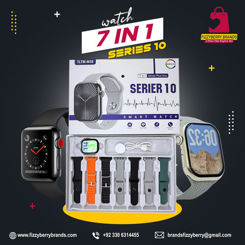 Smart watch Series 10 7 in 1. One Watch. Seven Styles. Endless Possibilities 💫 - FIZZYBERRY BRANDS