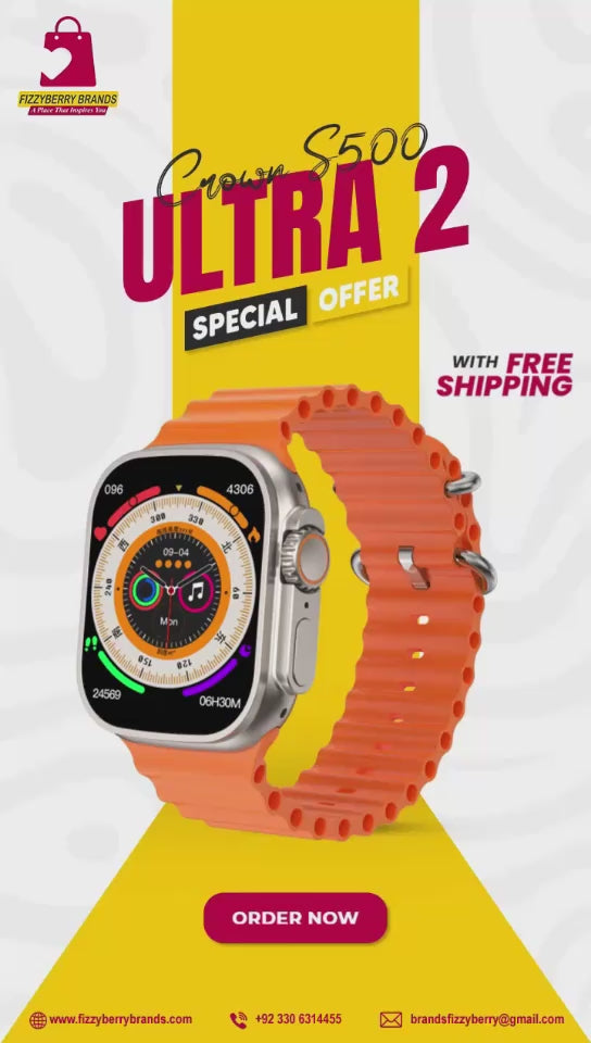 Ultra 2 Smart Watch by FizzyBerry – Style Meets Innovation