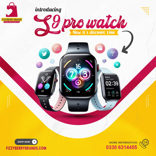 S9 Pro Smart Watch – Fitness, Style & Power in One! (FIZZYBERRY BRANDS)