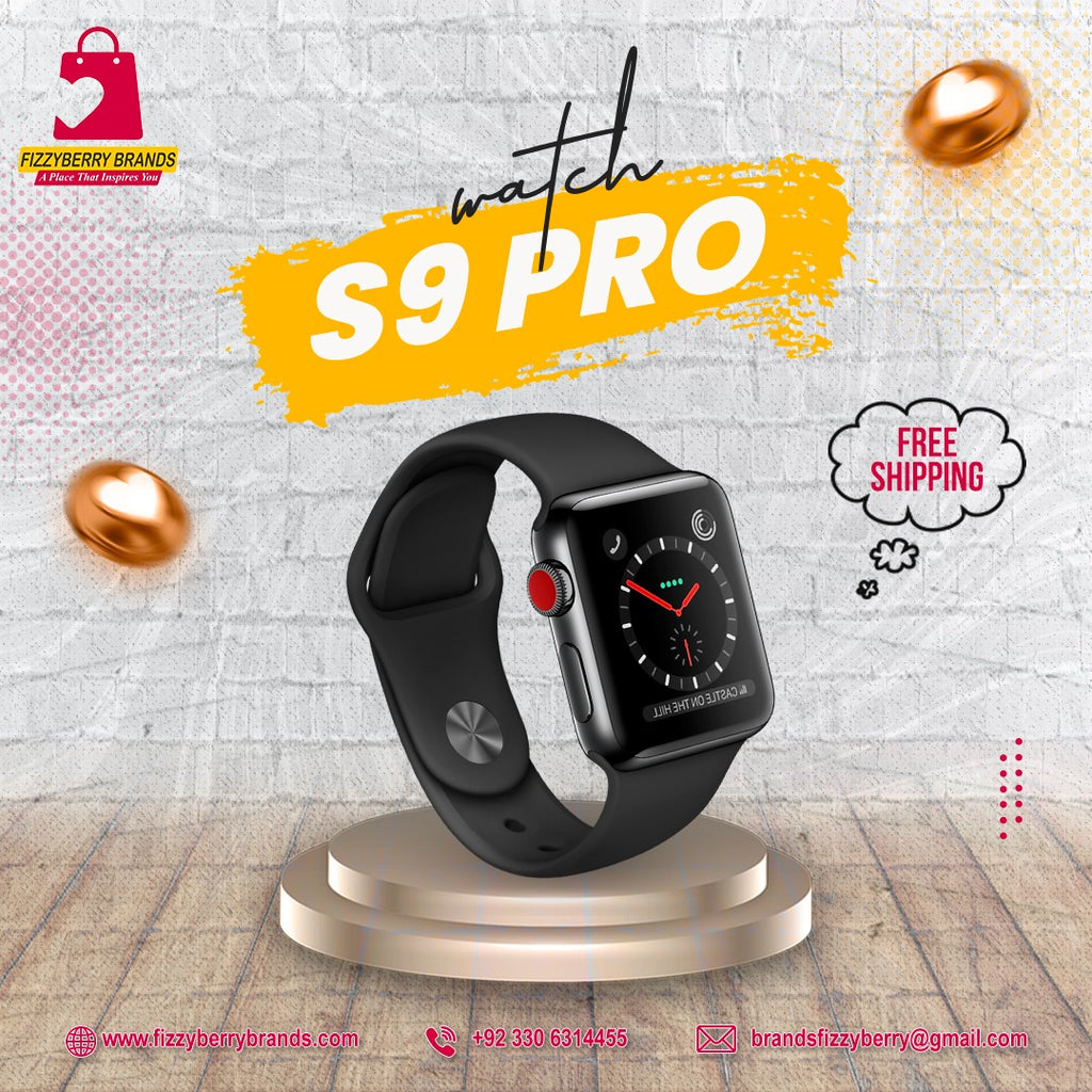 S9 Pro Smart Watch – Fitness, Style & Power in One! (FIZZYBERRY BRANDS)